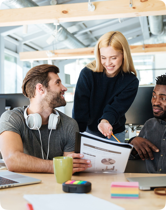True Path Leads team collaborating in the office